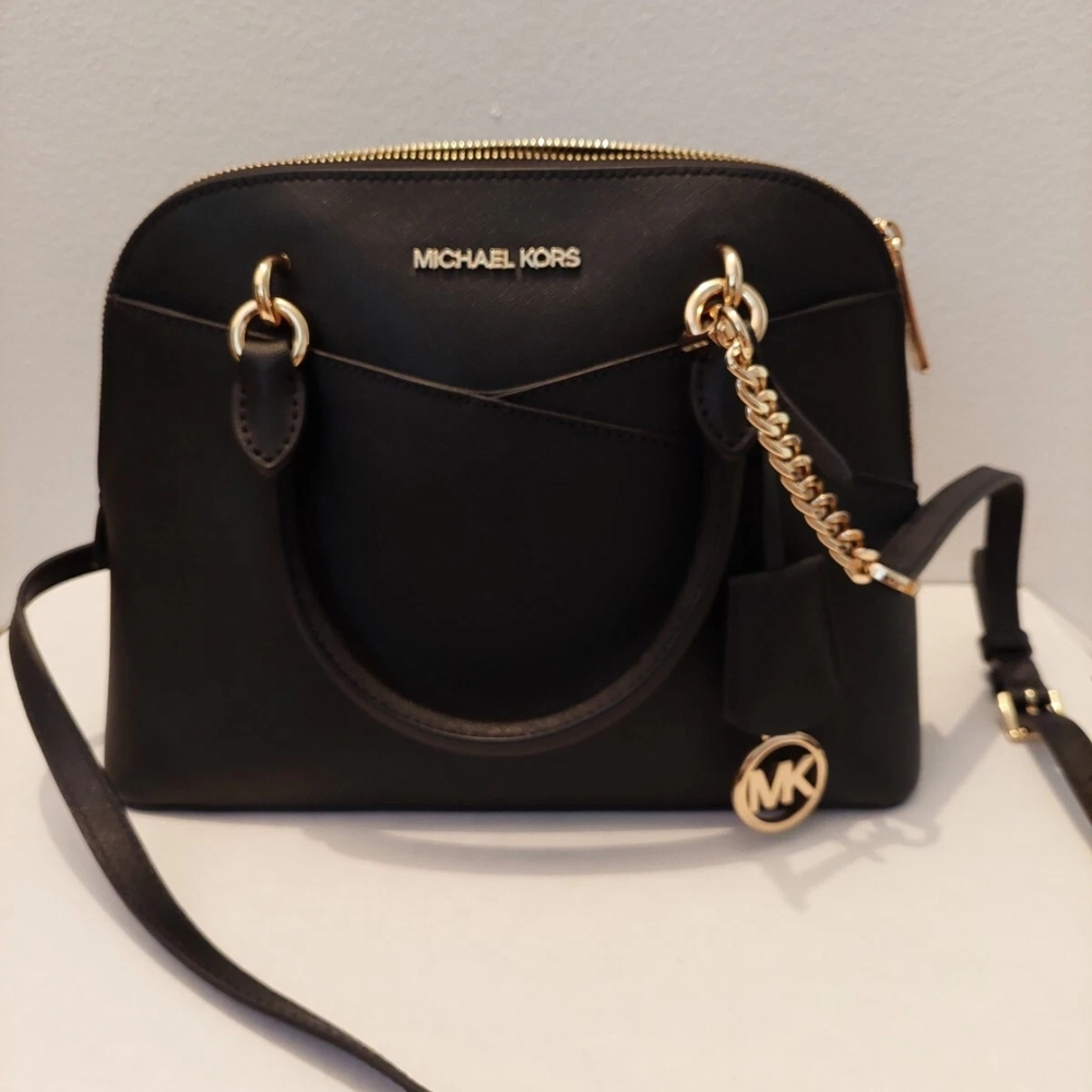 Michael Kors Jet Set Women's Crossbody Medium Black Bag